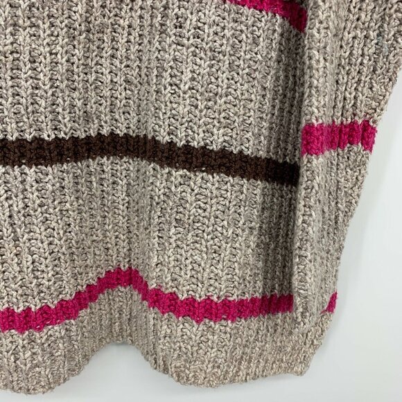 Free People Sweater Greenwich Village Stripe Pullover Oversized Pocket - Picture 4 of 11